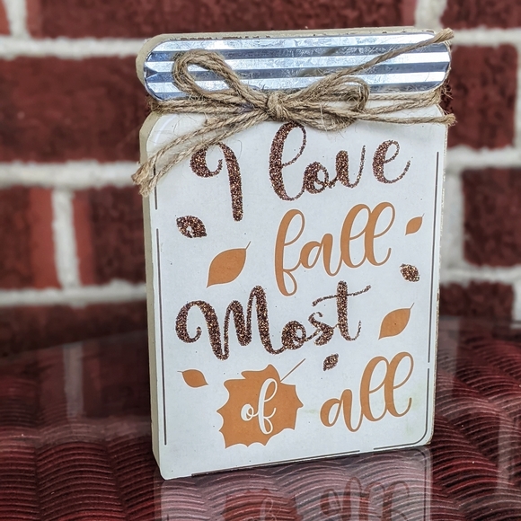 Adorable 🍁FALL🍁 Mason Jar Home Decor Accent - Picture 2 of 14